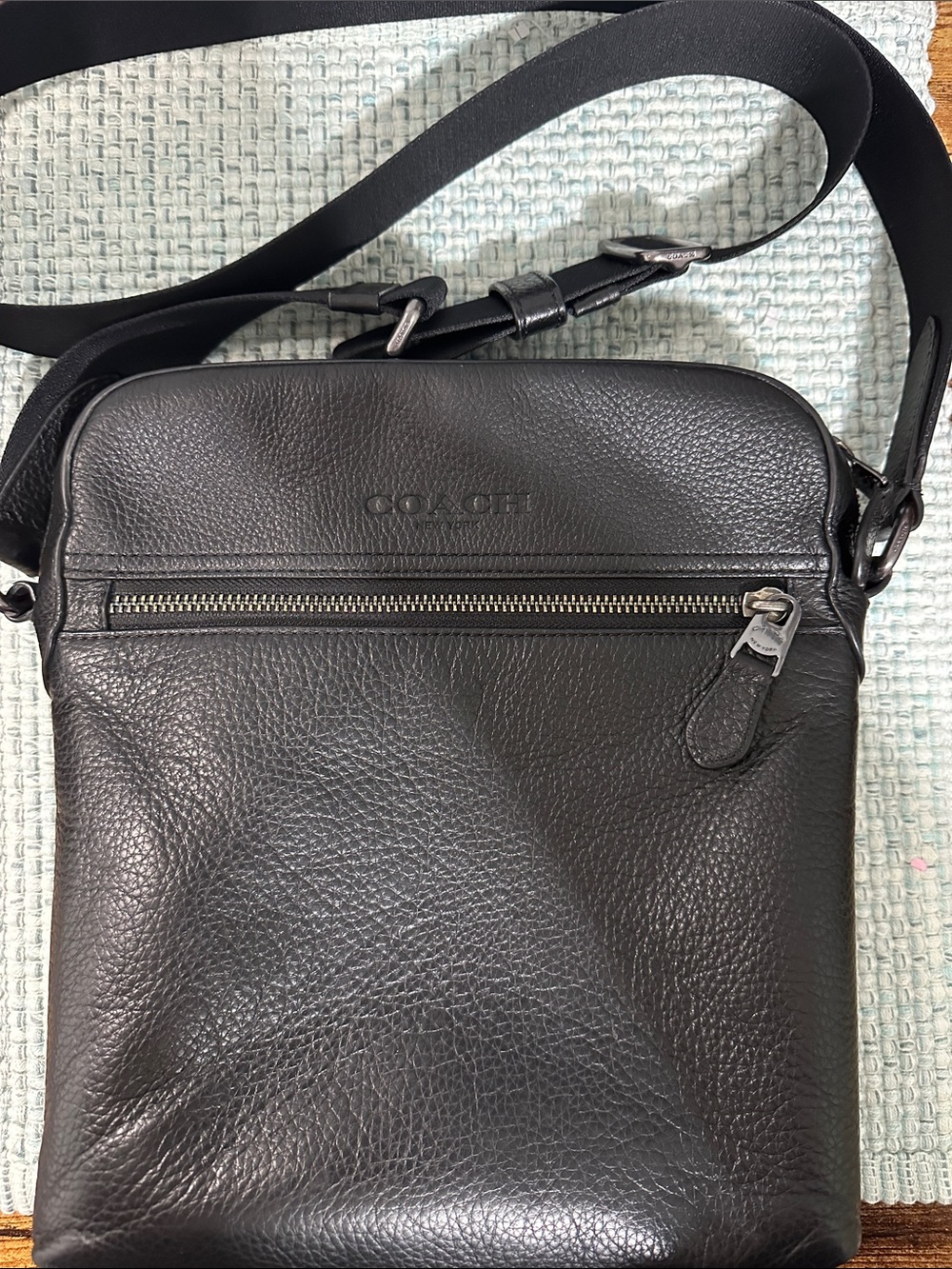 Coach Black Houston Flight Bag